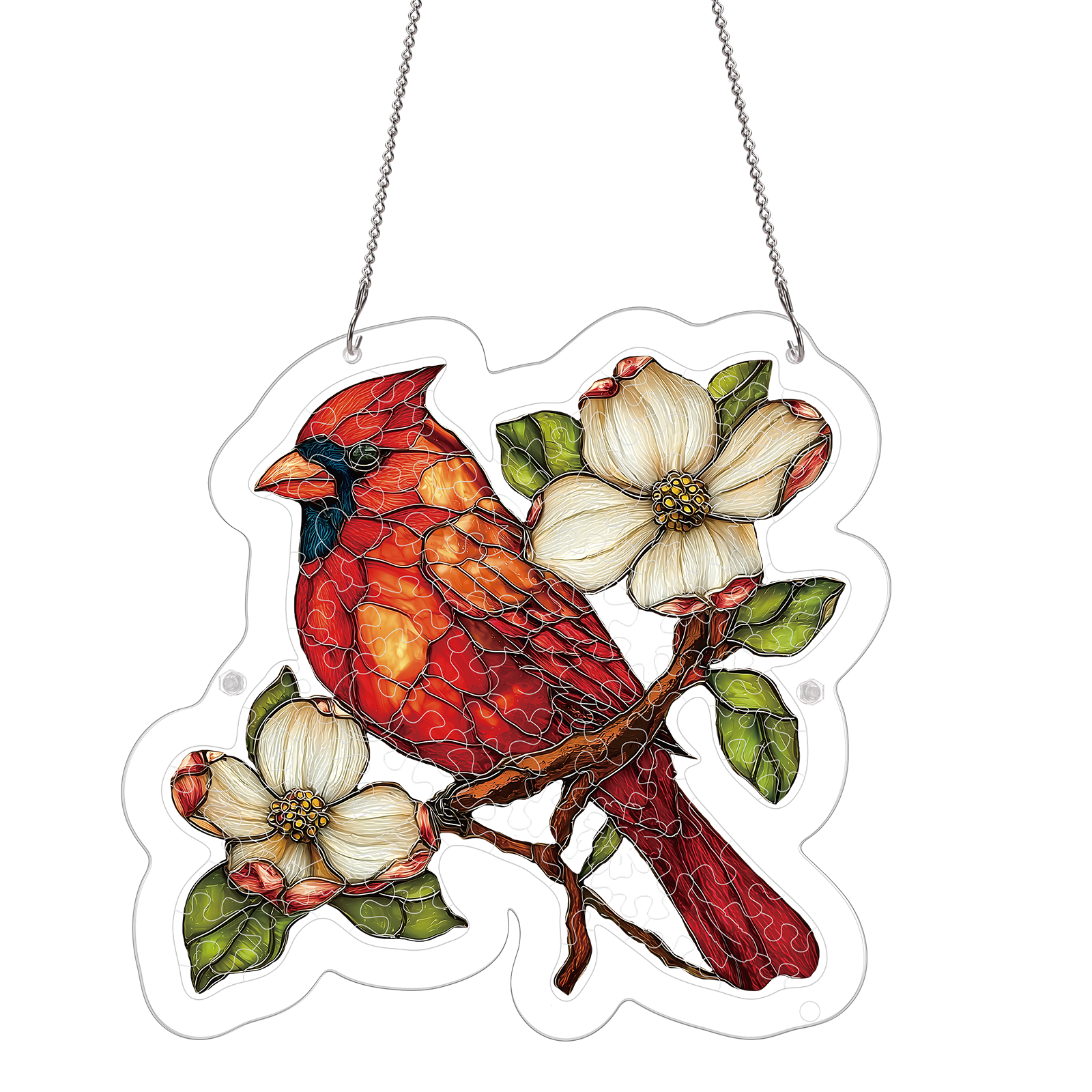 💥May Grand Sale|Up to 60% Off💥Magnolia Cardinal Light Suncatcher-Acrylic Window Art