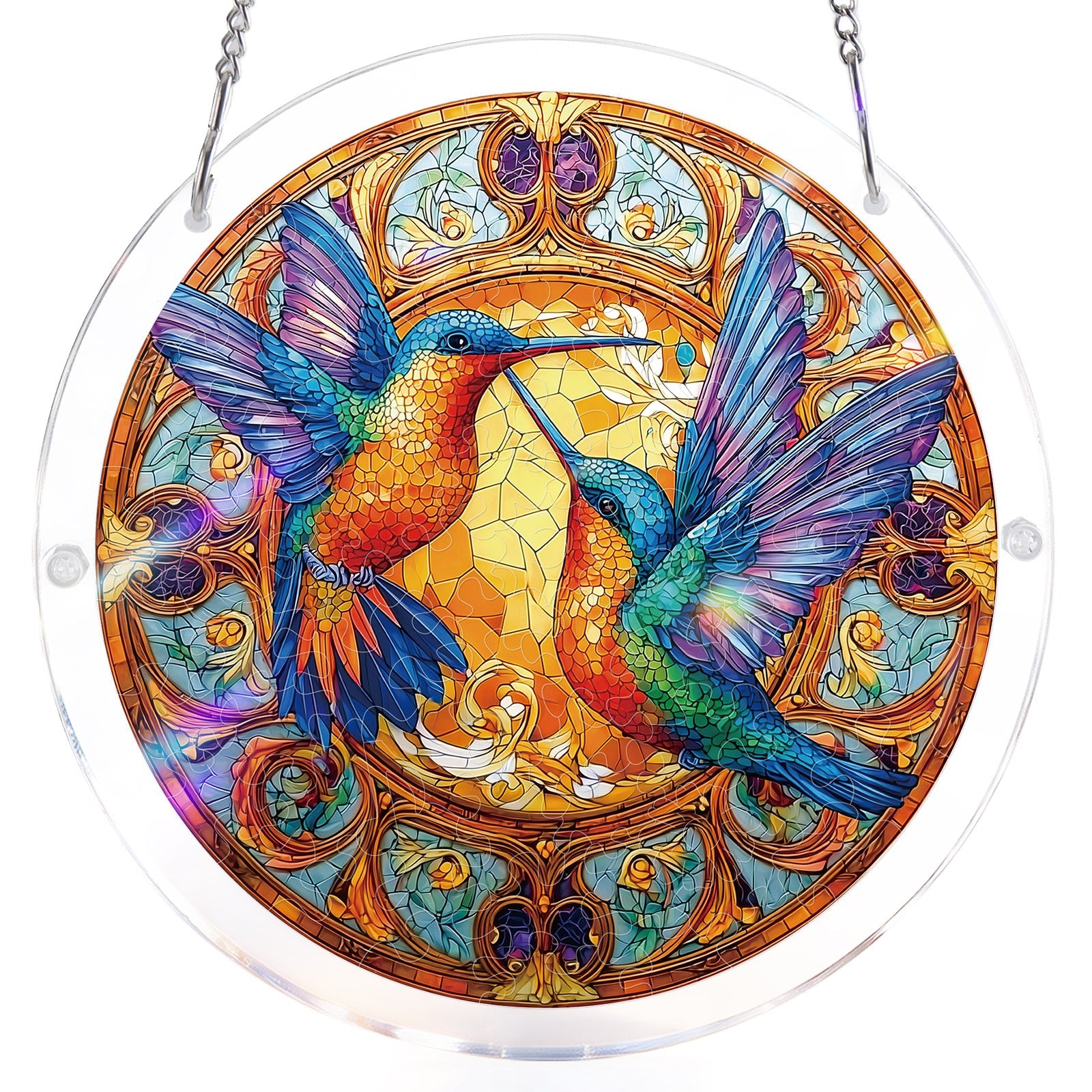💥May Grand Sale|Up to 60% Off💥Twin Wings of Radiance Light Suncatcher-Acrylic Window Art
