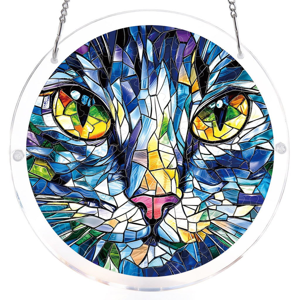 💥May Grand Sale|Up to 60% Off💥Mosaic Cat Light Suncatcher-Acrylic Window Art
