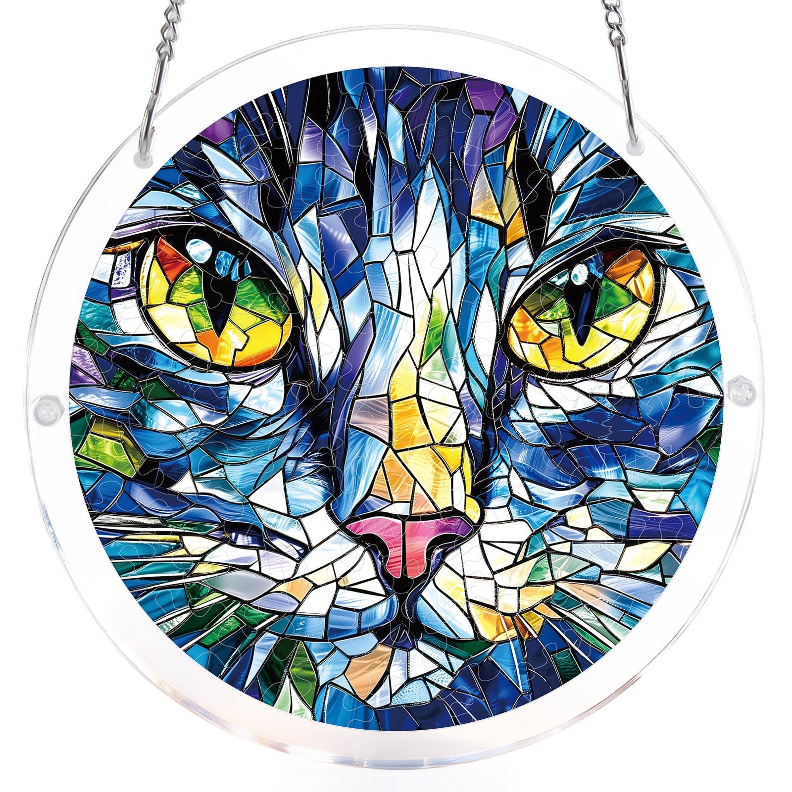 💥May Grand Sale|Up to 60% Off💥Mosaic Cat Light Suncatcher-Acrylic Window Art