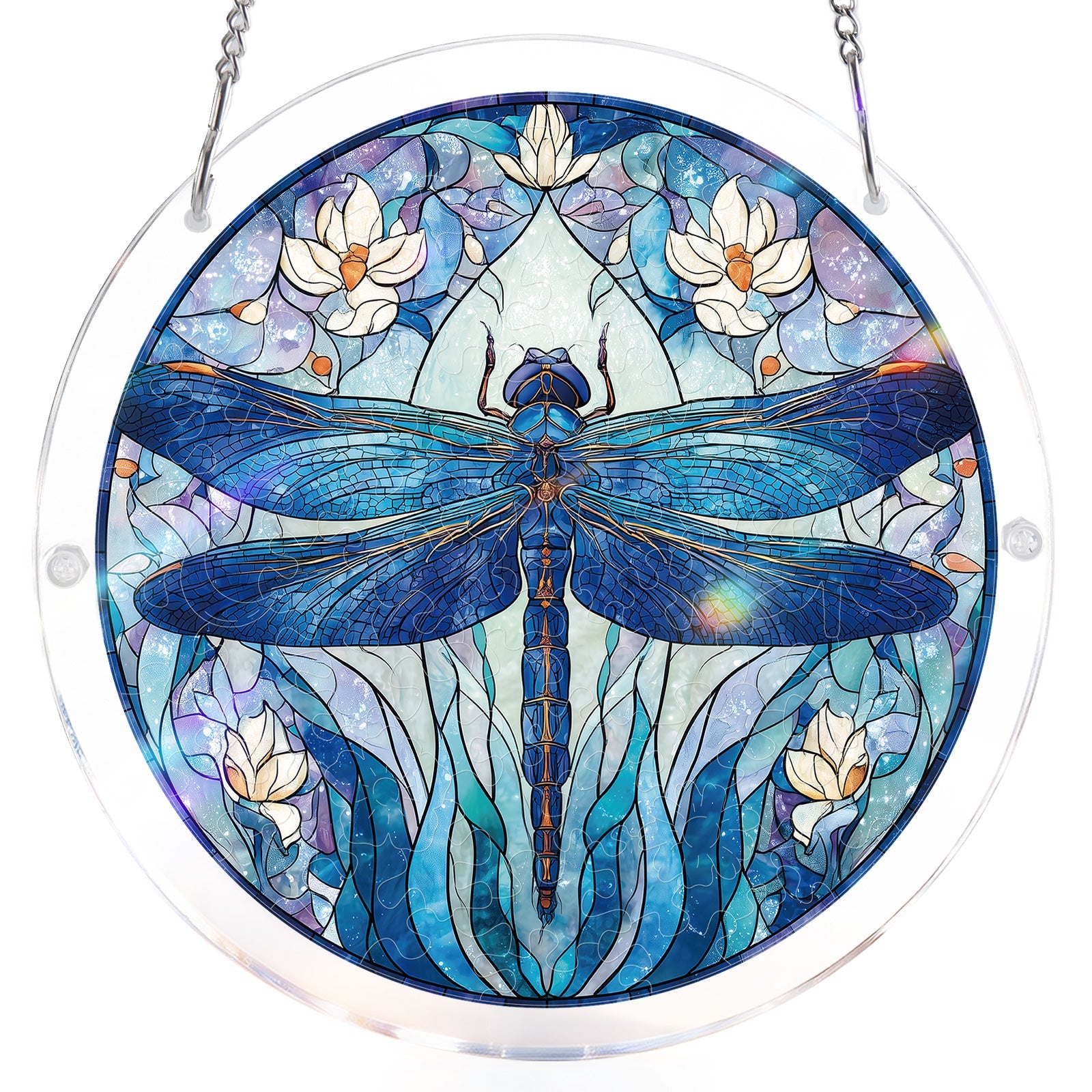 💥May Grand Sale|Up to 60% Off💥Moonlit Dragonfly Light Suncatcher-Acrylic Window Art