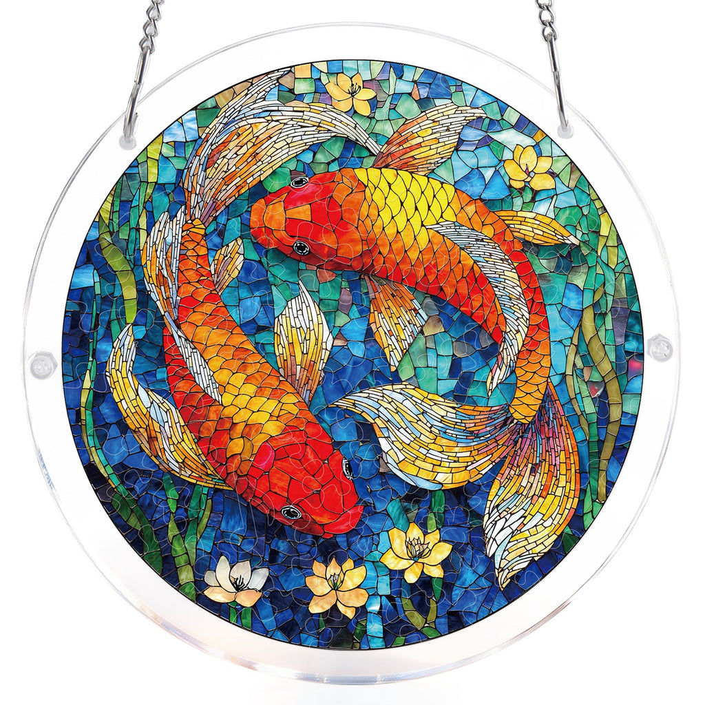 💥May Grand Sale|Up to 60% Off💥Koi Dream Pond Light Suncatcher-Acrylic Window Art