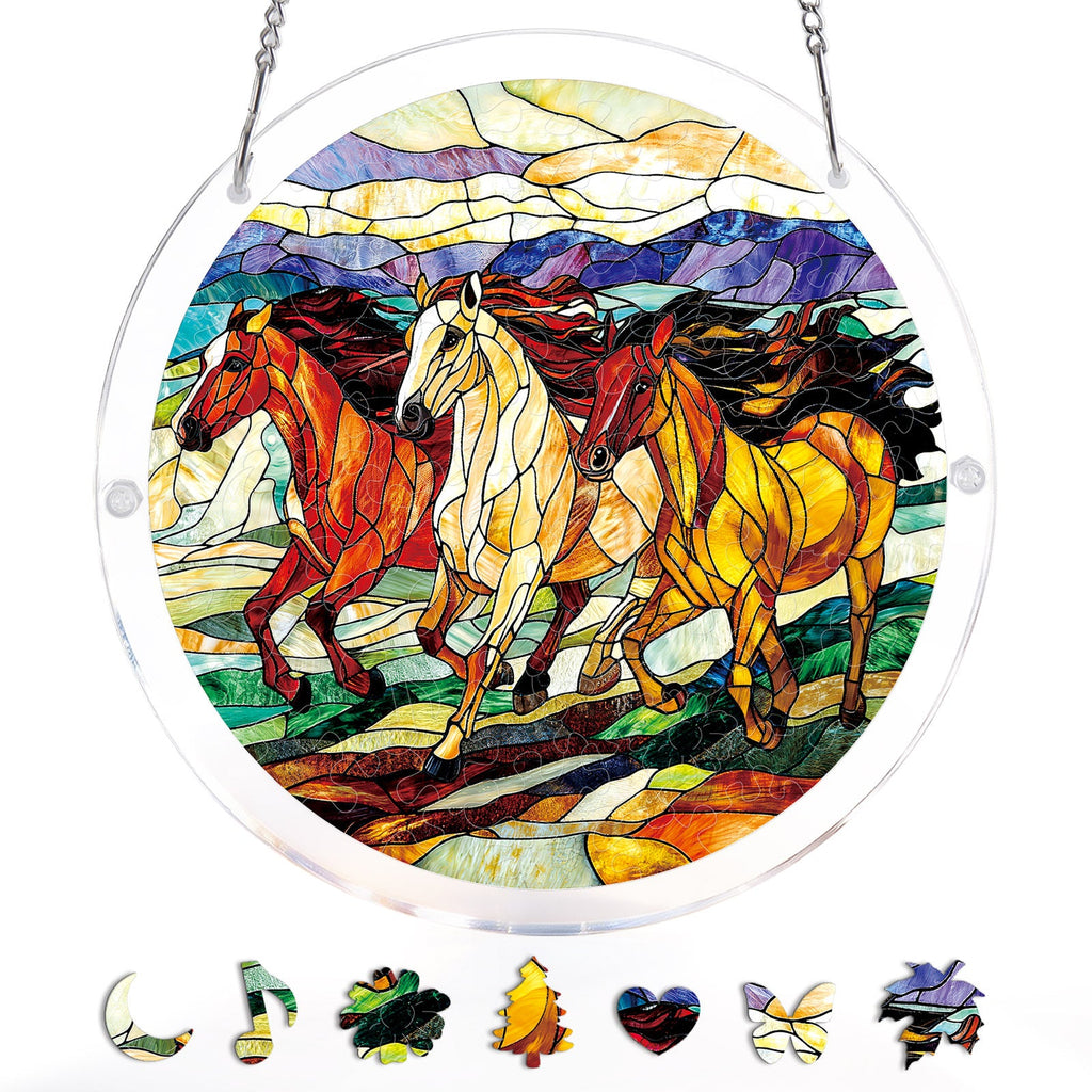 💥May Grand Sale|Up to 60% Off💥Wild Gallop Light Suncatcher-Acrylic Window Art