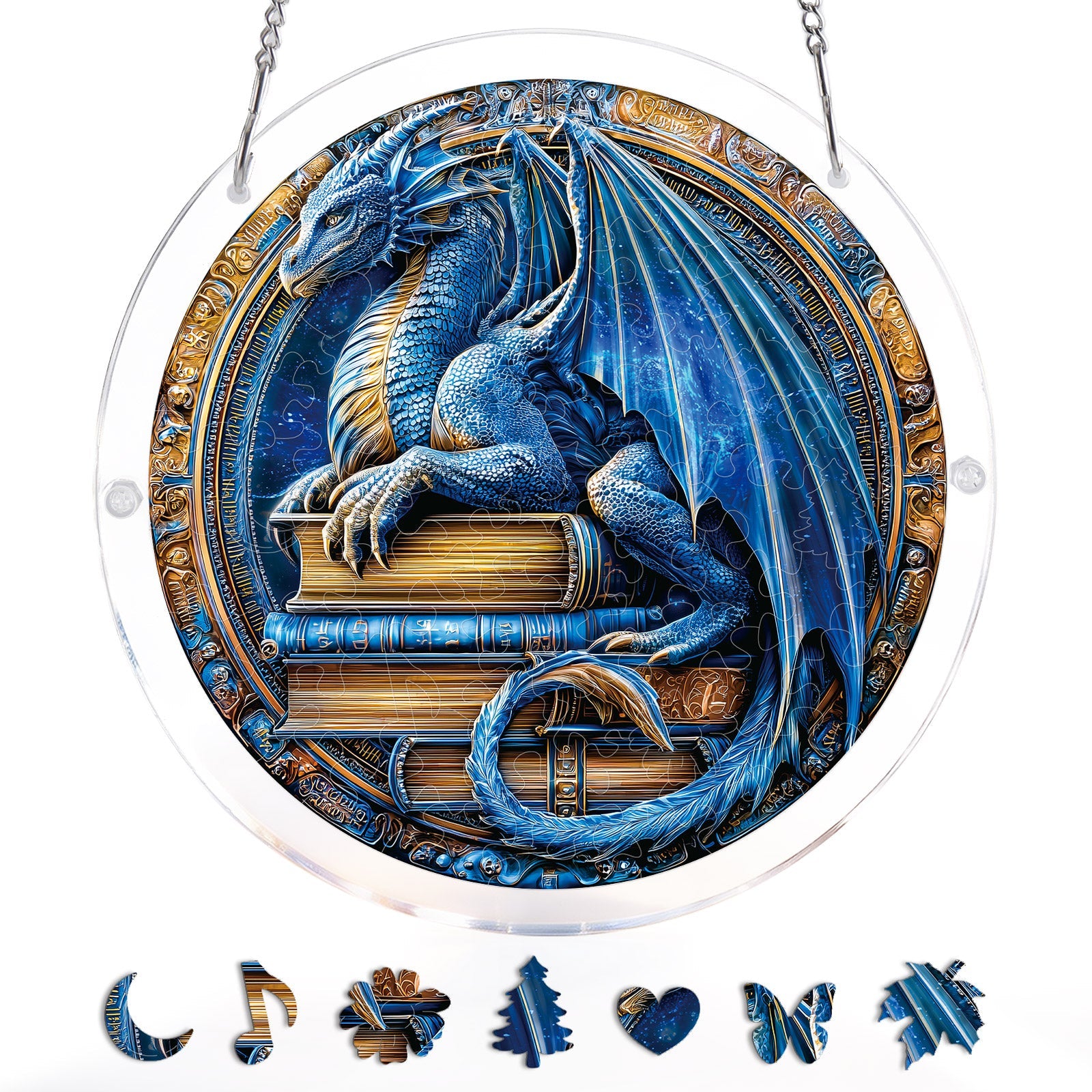 💥May Grand Sale|Up to 60% Off💥Dragon Realm Library Light Suncatcher-Acrylic Window Art