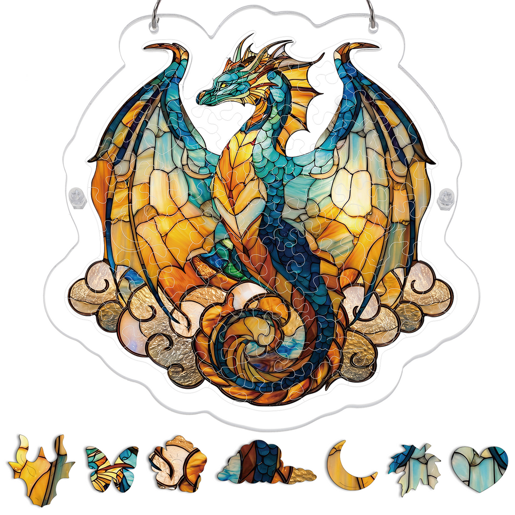 💥May Grand Sale|Up to 60% Off💥Oceanfire Dragon Light Suncatcher-Acrylic Window Art