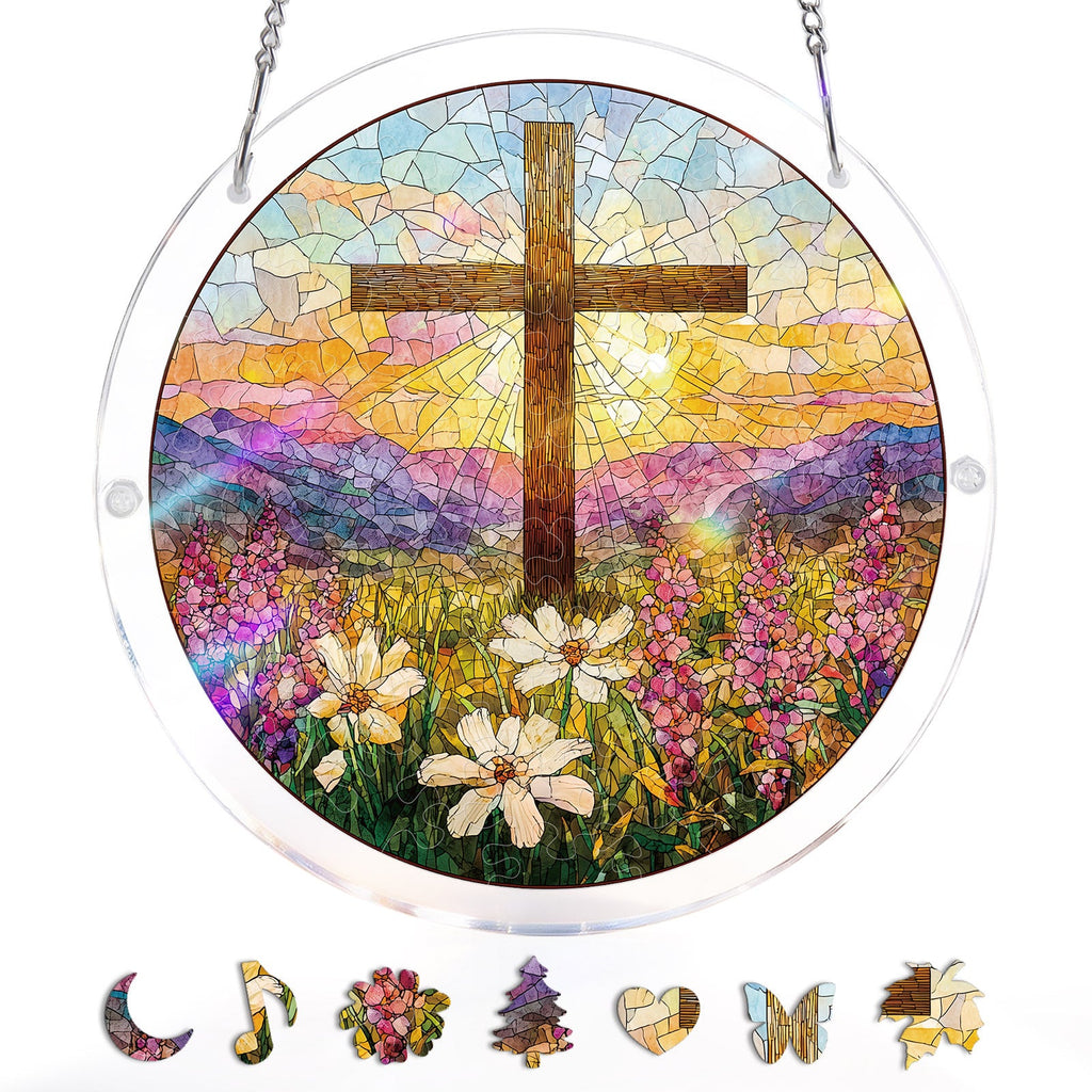 💥May Grand Sale|Up to 60% Off💥Garden of Holy Light Light Suncatcher-Acrylic Window Art