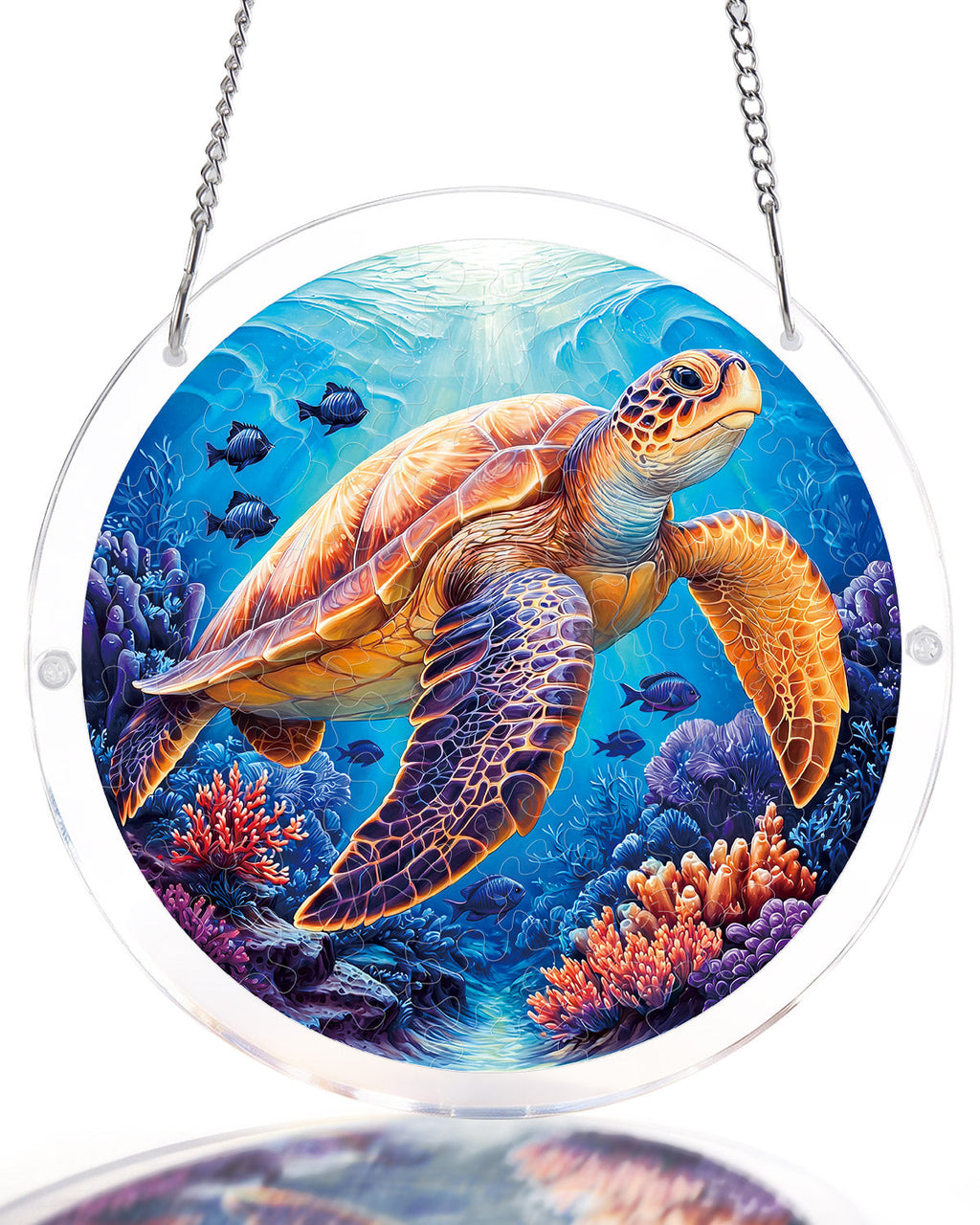 💥May Grand Sale|Up to 60% Off💥Starsea Turtle Light Suncatcher-Acrylic Window Art