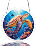 💥May Grand Sale|Up to 60% Off💥Starsea Turtle Light Suncatcher-Acrylic Window Art