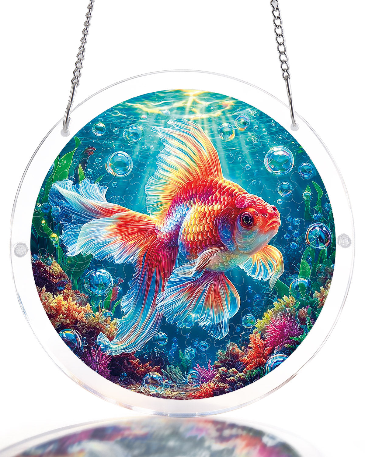 💥May Grand Sale|Up to 60% Off💥Starflame Goldfish Light Suncatcher-Acrylic Window Art