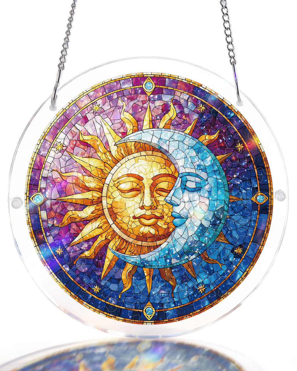 💥May Grand Sale|Up to 60% Off💥Sun and Moon in Harmony Light Suncatcher-Acrylic Window Art