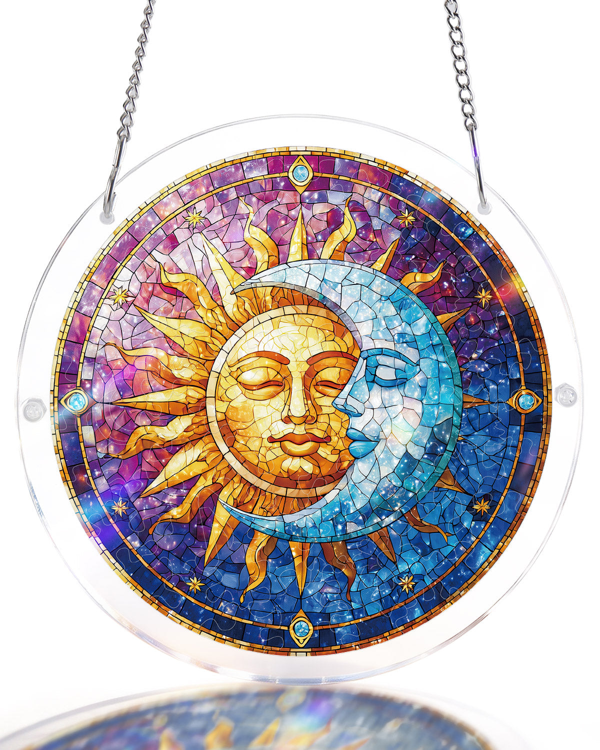 💥May Grand Sale|Up to 60% Off💥Sun and Moon in Harmony Light Suncatcher-Acrylic Window Art