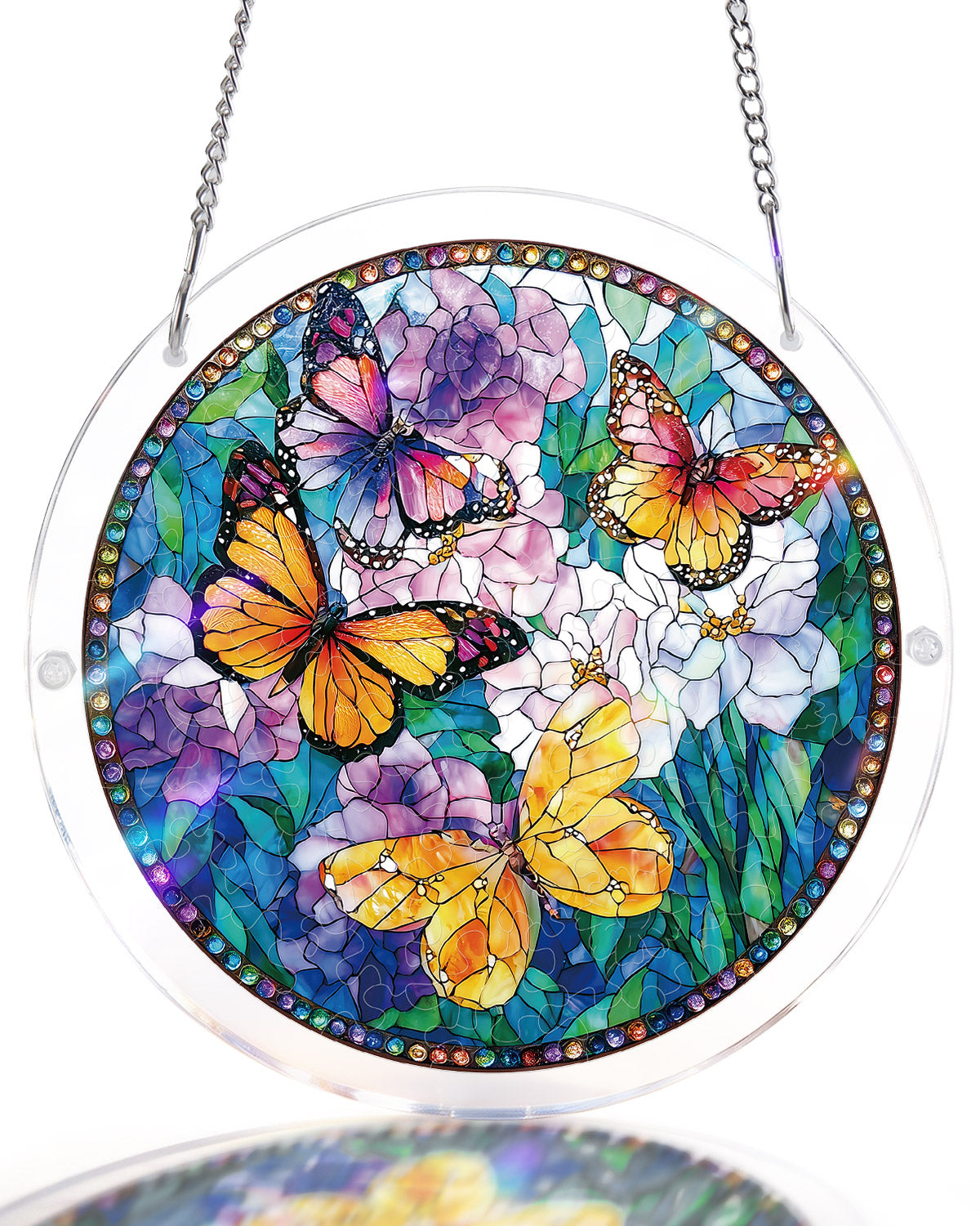 💥May Grand Sale|Up to 60% Off💥Butterflies in Bloom Light Suncatcher-Acrylic Window Art