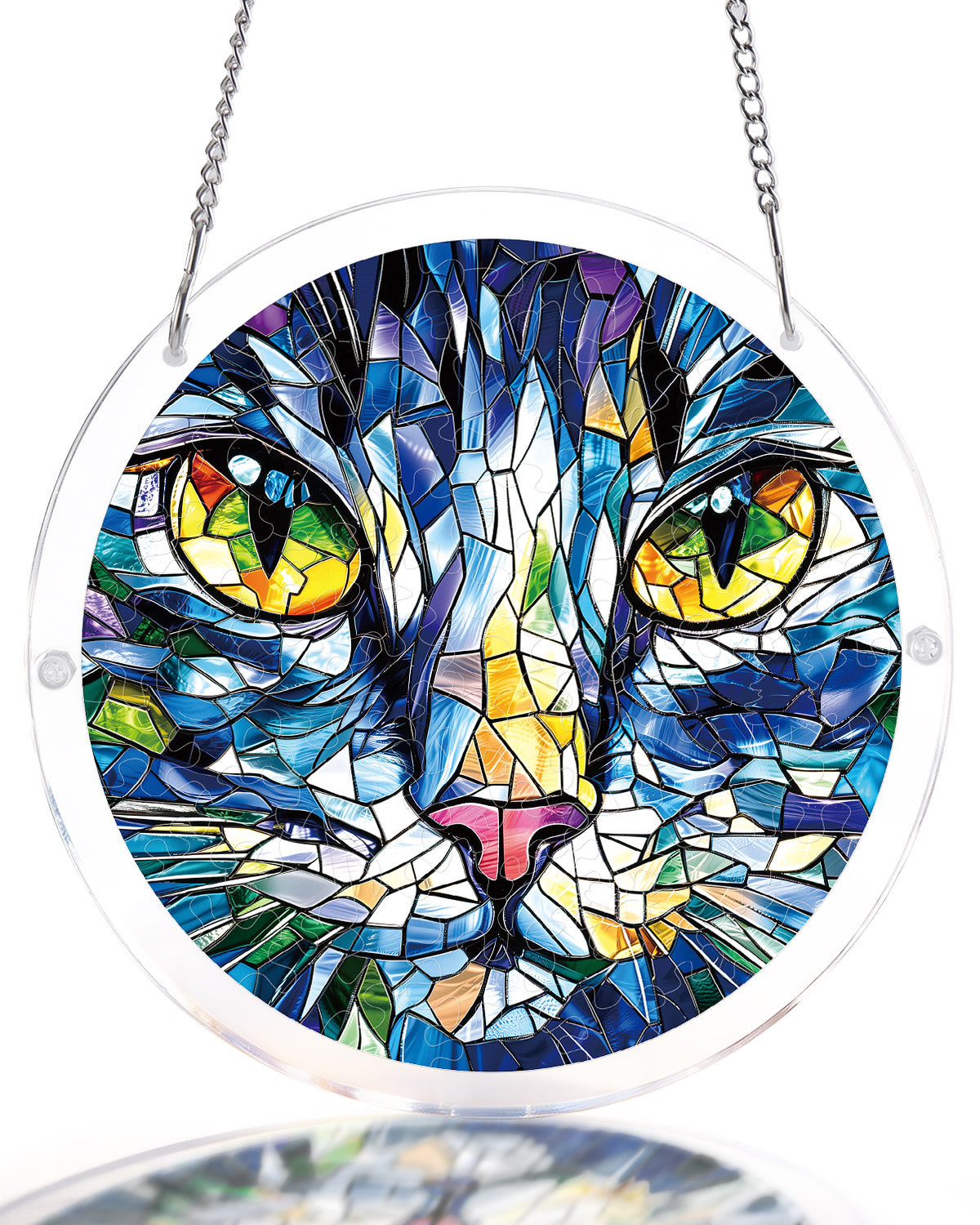 💥May Grand Sale|Up to 60% Off💥Mosaic Cat Light Suncatcher-Acrylic Window Art