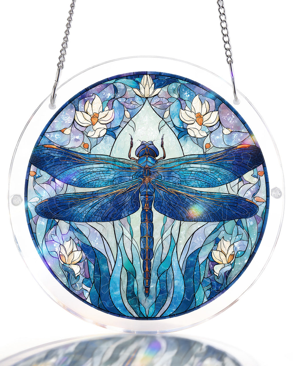 💥May Grand Sale|Up to 60% Off💥Moonlit Dragonfly Light Suncatcher-Acrylic Window Art