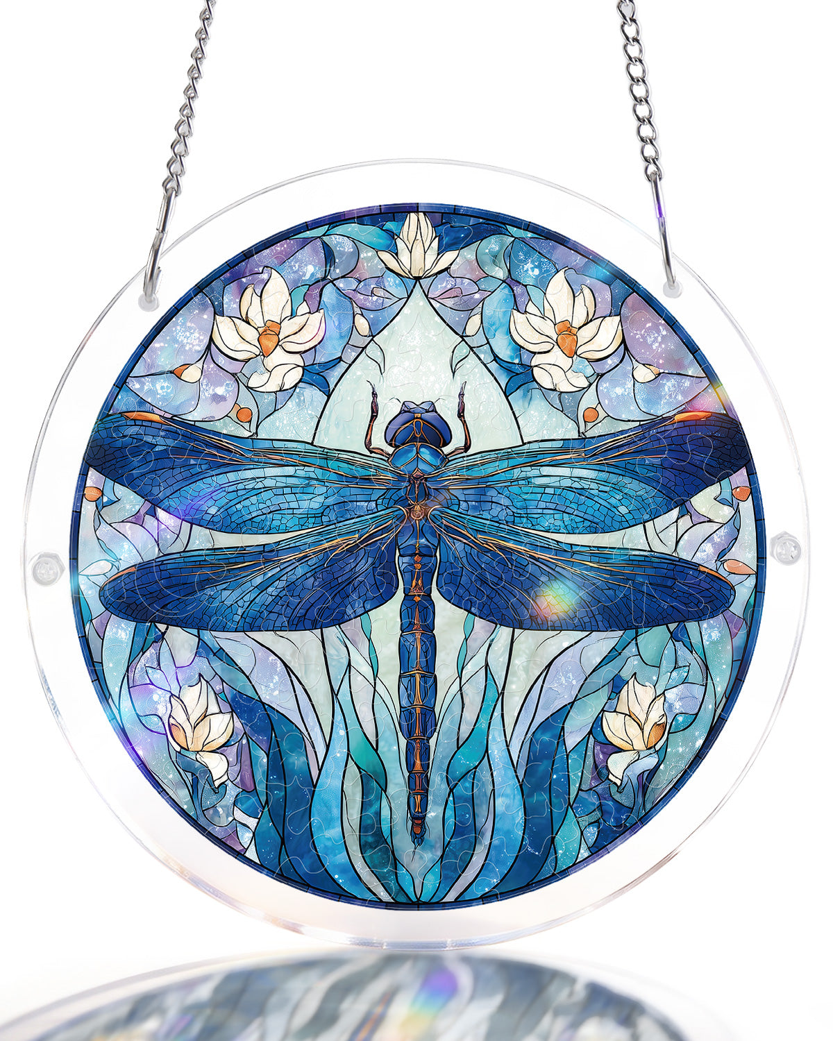 💥May Grand Sale|Up to 60% Off💥Moonlit Dragonfly Light Suncatcher-Acrylic Window Art