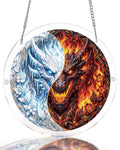 💥May Grand Sale|Up to 60% Off💥Twin Dragon Realm Light Suncatcher-Acrylic Window Art