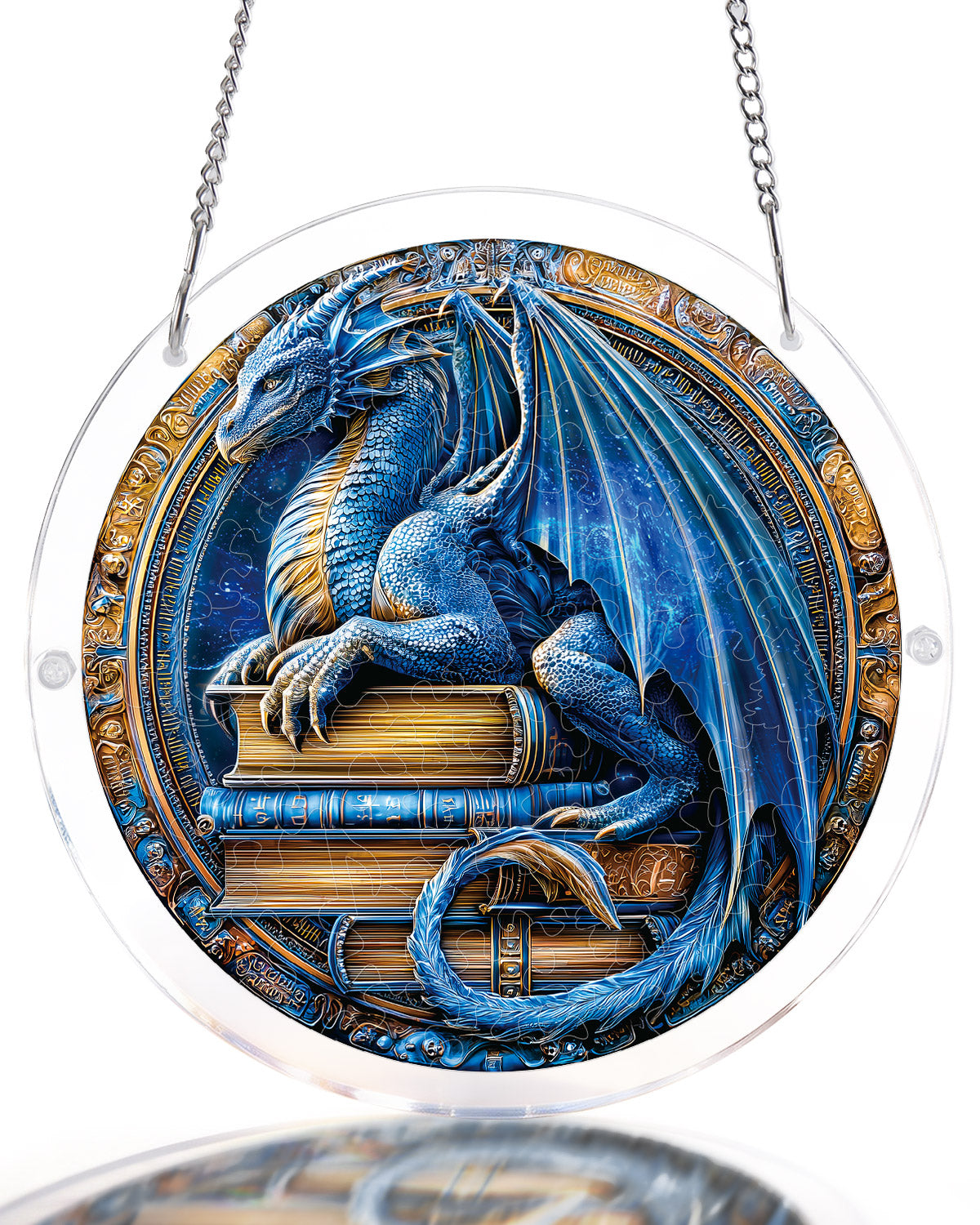 💥May Grand Sale|Up to 60% Off💥Dragon Realm Library Light Suncatcher-Acrylic Window Art