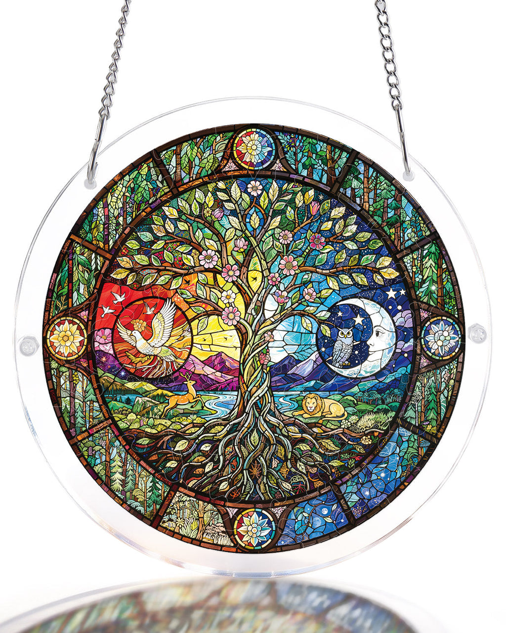 💥May Grand Sale|Up to 60% Off💥Tree of Day and Night Light Suncatcher-Acrylic Window Art