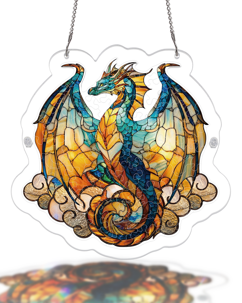 💥May Grand Sale|Up to 60% Off💥Oceanfire Dragon Light Suncatcher-Acrylic Window Art