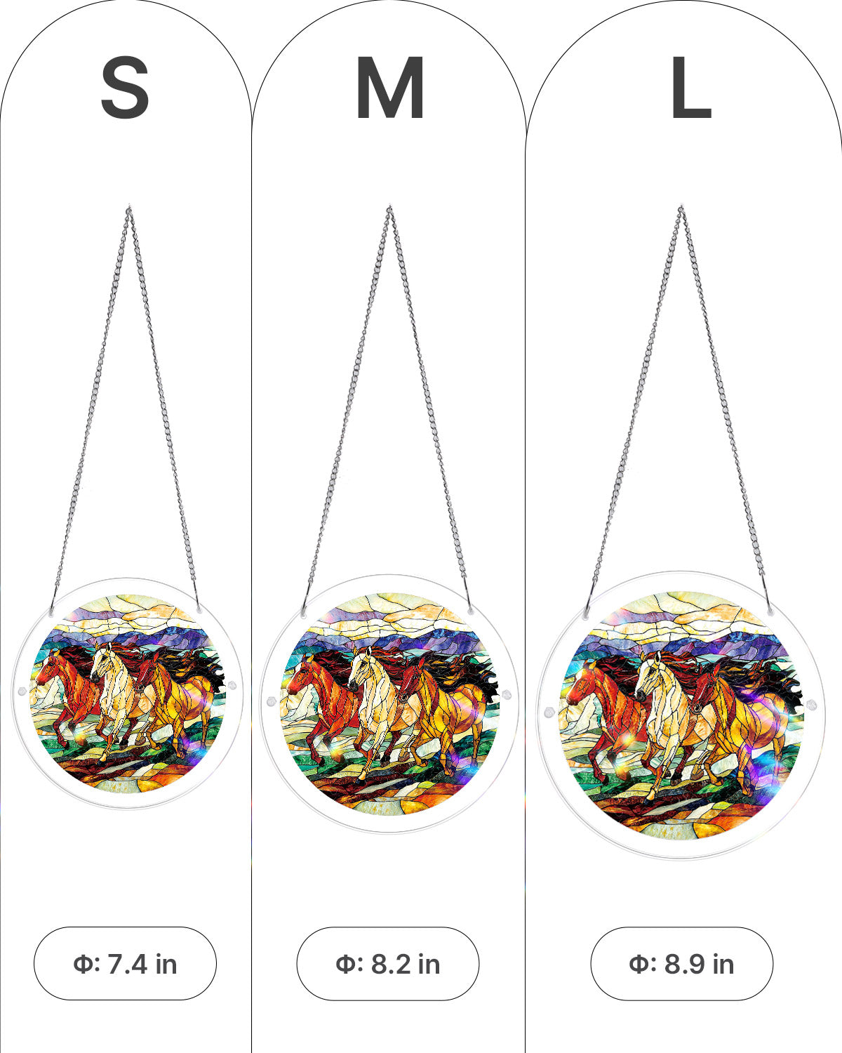💥May Grand Sale|Up to 60% Off💥Wild Gallop Light Suncatcher-Acrylic Window Art