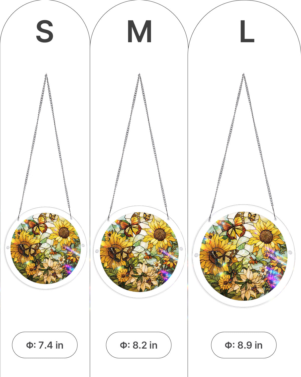 💥May Grand Sale|Up to 60% Off💥Sunflower Whispers Light Suncatcher-Acrylic Window Art