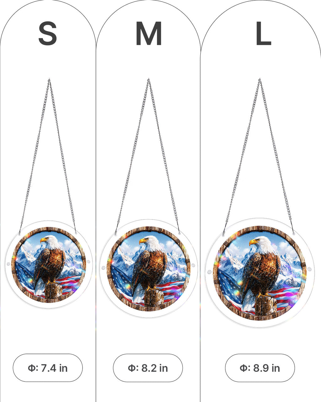 💥May Grand Sale|Up to 60% Off💥Wings of Freedom Light Suncatcher-Acrylic Window Art