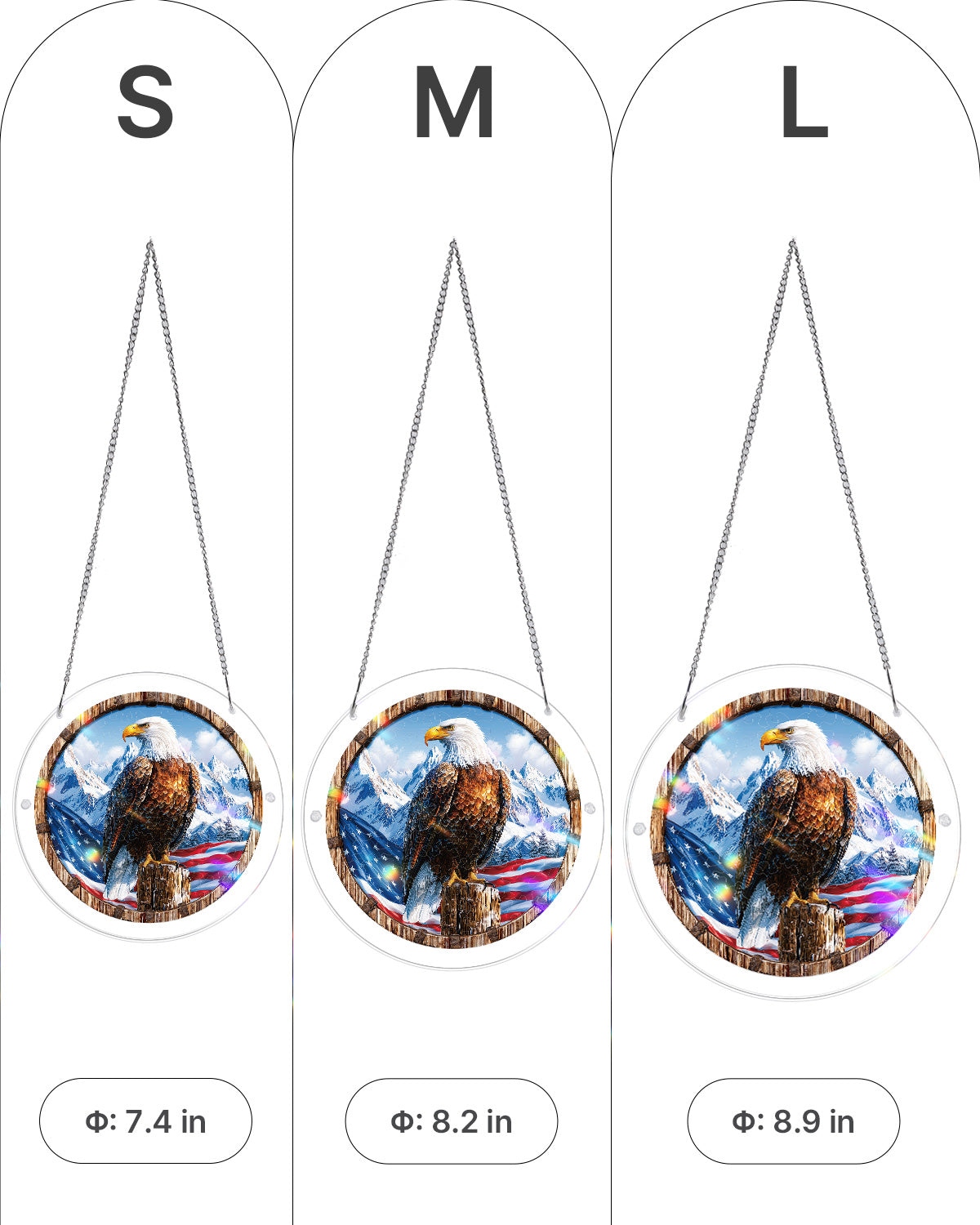 💥May Grand Sale|Up to 60% Off💥Wings of Freedom Light Suncatcher-Acrylic Window Art