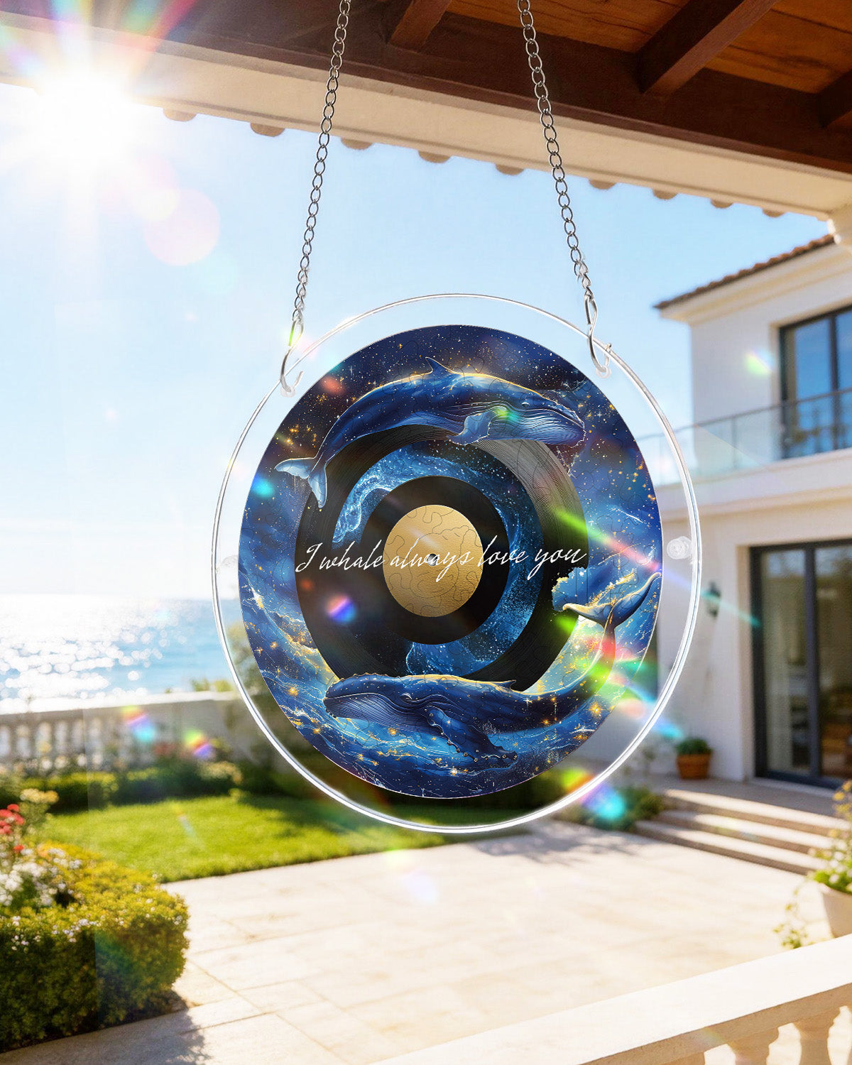💥May Grand Sale|Up to 60% Off💥Galactic Whale Dream Light Suncatcher-Acrylic Window Art