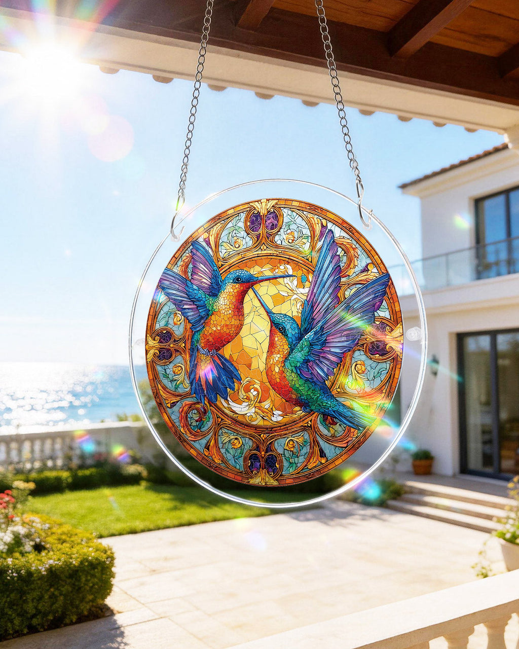 💥May Grand Sale|Up to 60% Off💥Twin Wings of Radiance Light Suncatcher-Acrylic Window Art