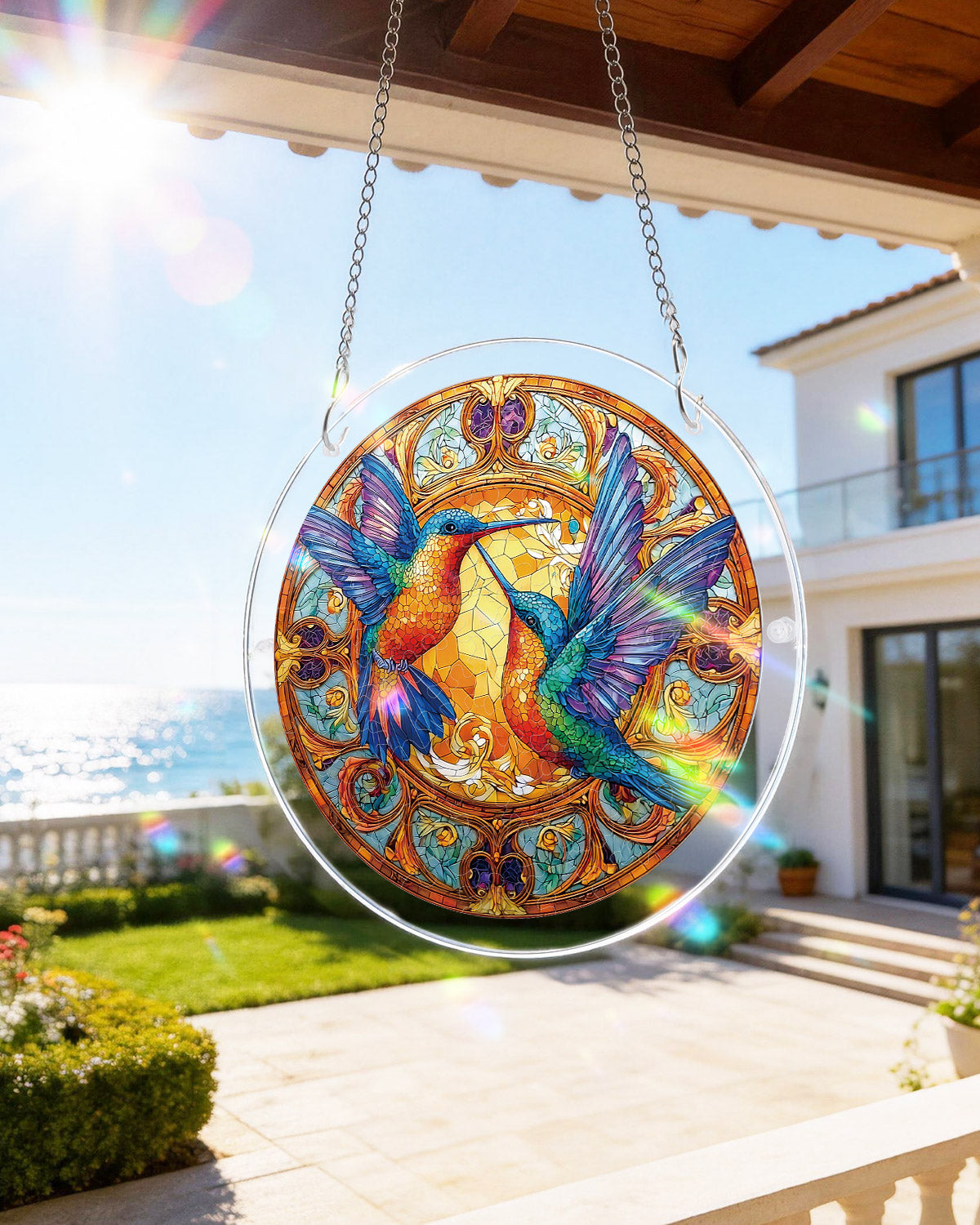 💥May Grand Sale|Up to 60% Off💥Twin Wings of Radiance Light Suncatcher-Acrylic Window Art