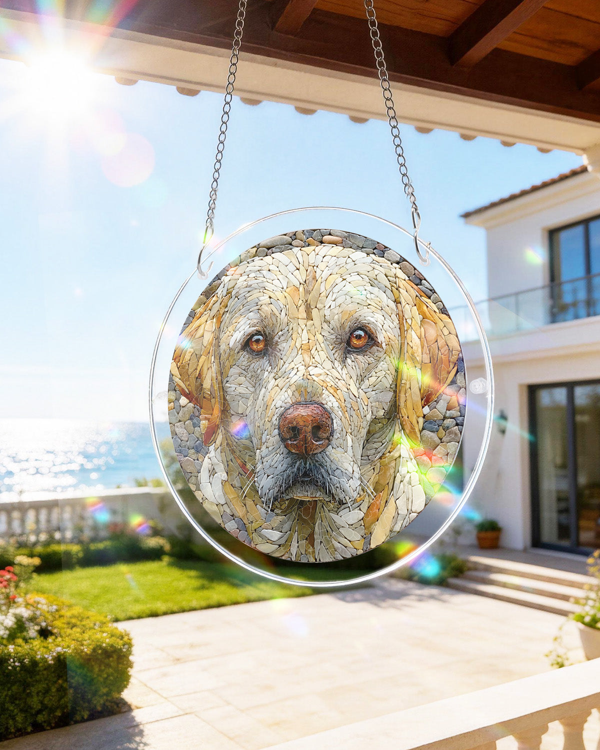💥May Grand Sale|Up to 60% Off💥Stone Dog Light Suncatcher-Acrylic Window Art