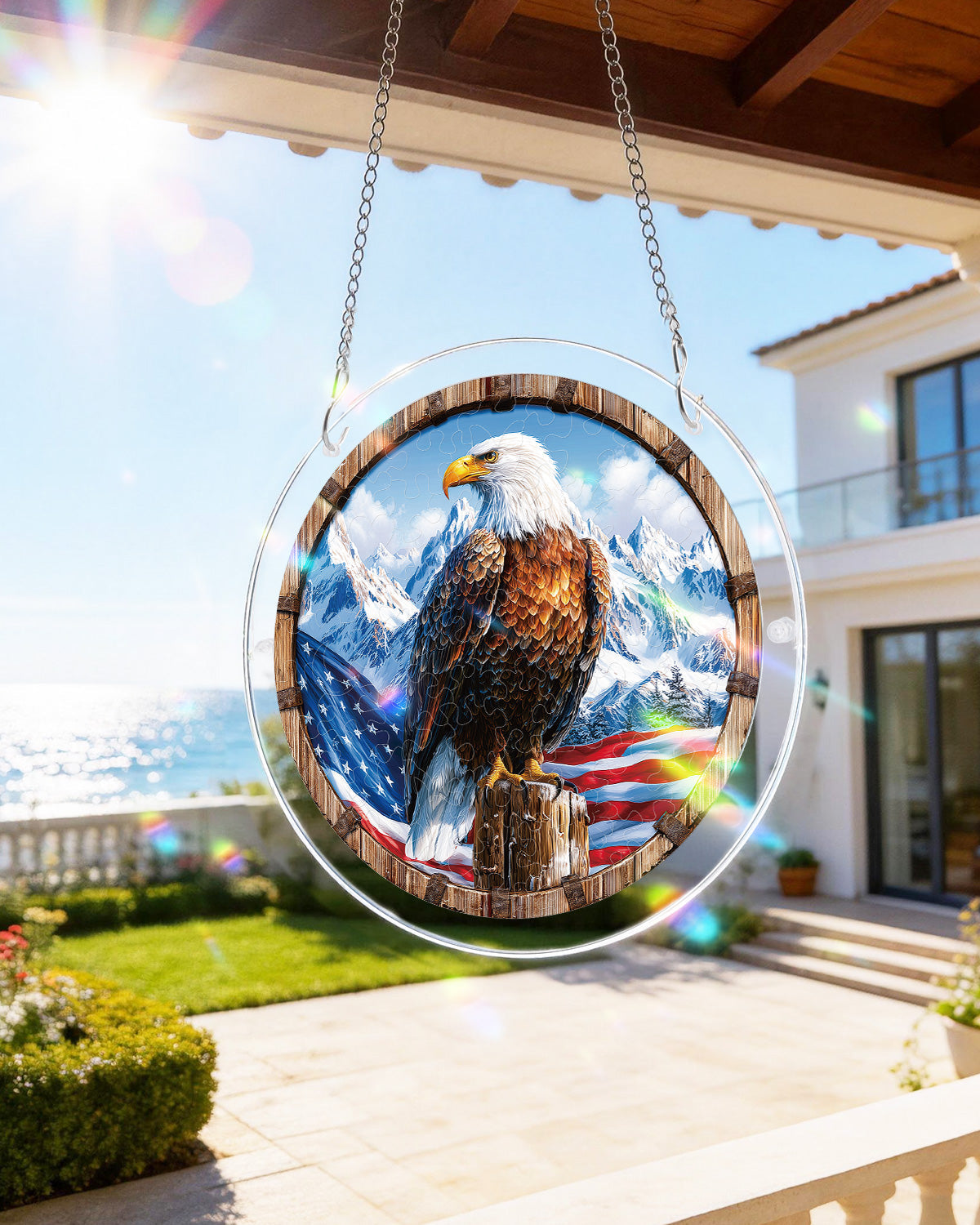 💥May Grand Sale|Up to 60% Off💥Wings of Freedom Light Suncatcher-Acrylic Window Art