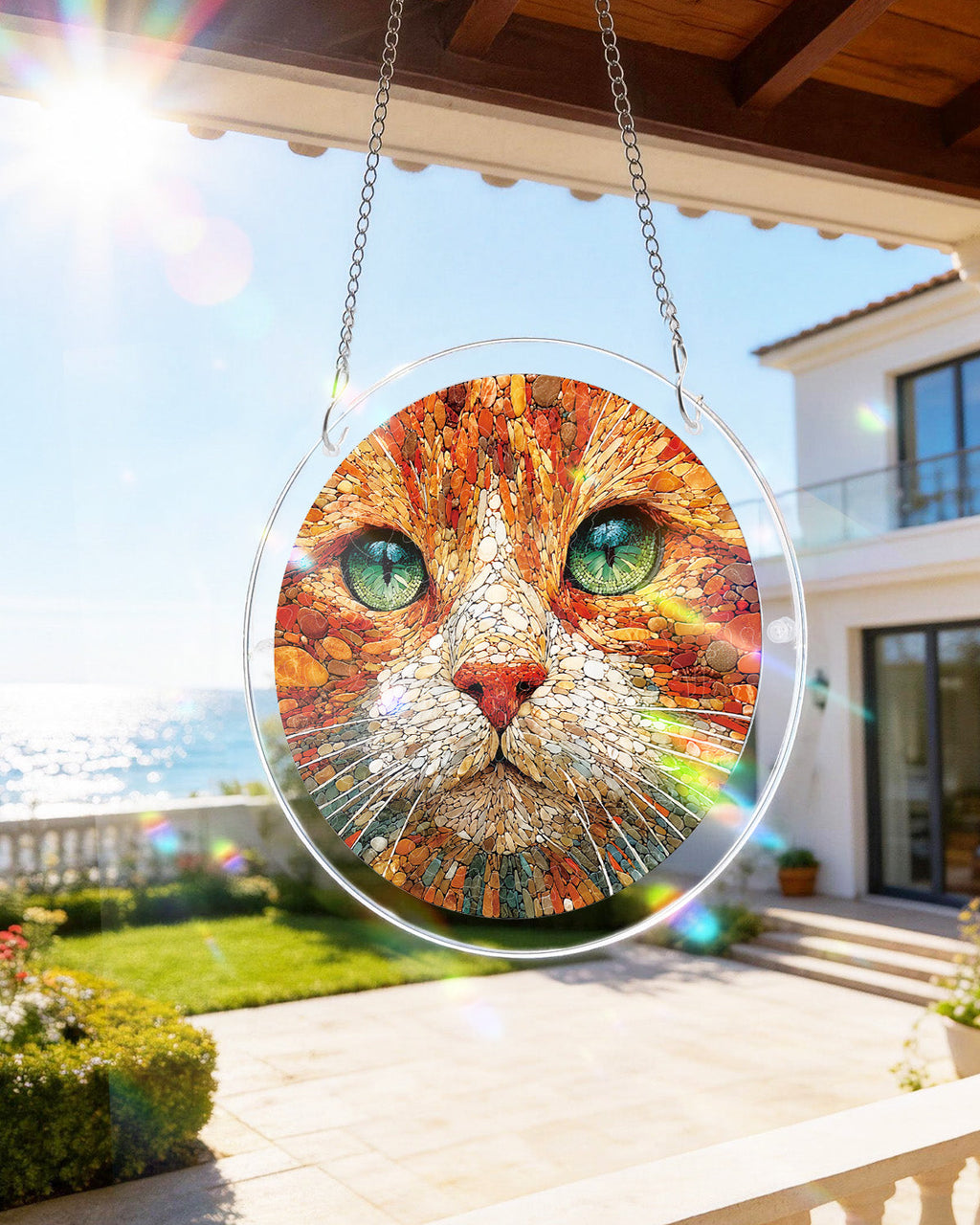 💥May Grand Sale|Up to 60% Off💥Stone Cat Light Suncatcher-Acrylic Window Art