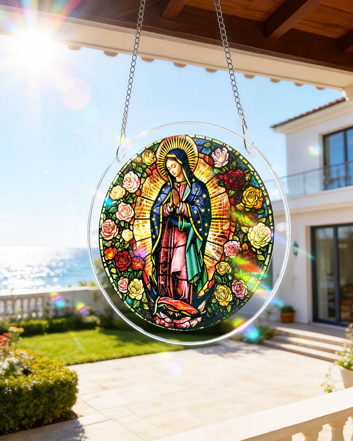 💥May Grand Sale|Up to 60% Off💥Light of Prayer Light Suncatcher-Acrylic Window Art
