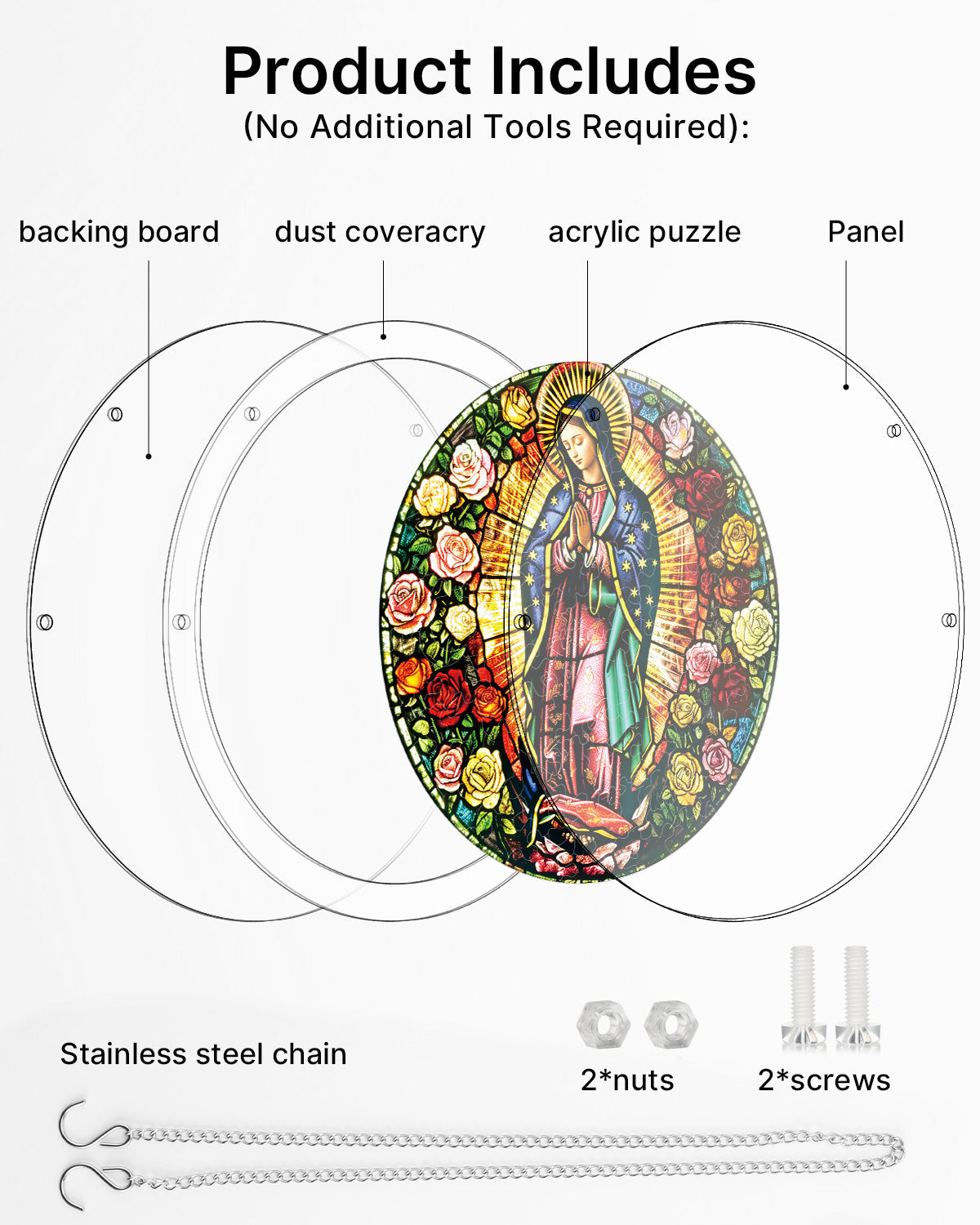 💥May Grand Sale|Up to 60% Off💥Light of Prayer Light Suncatcher-Acrylic Window Art