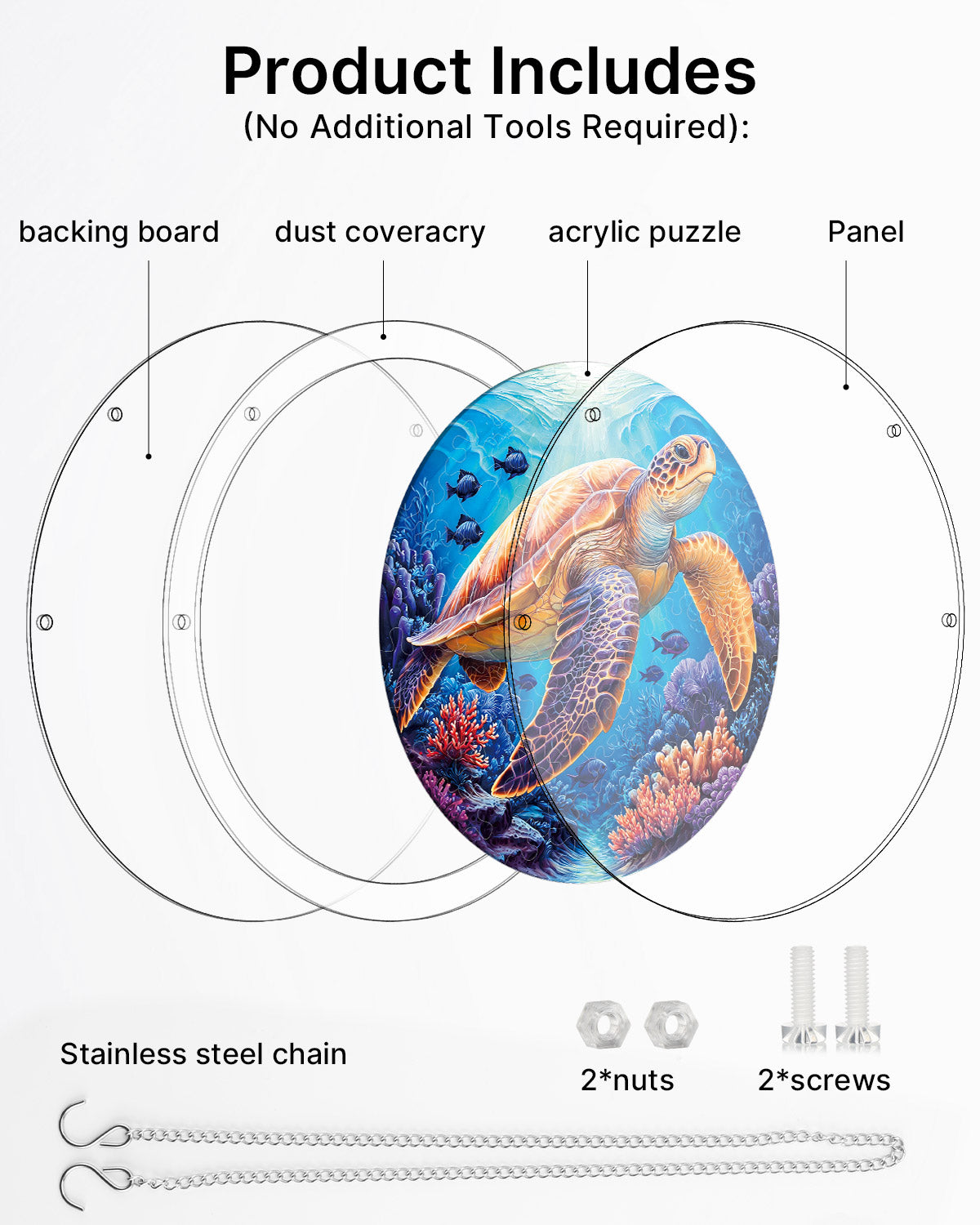 💥May Grand Sale|Up to 60% Off💥Starsea Turtle Light Suncatcher-Acrylic Window Art