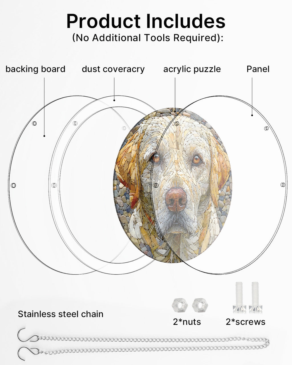 💥May Grand Sale|Up to 60% Off💥Stone Dog Light Suncatcher-Acrylic Window Art