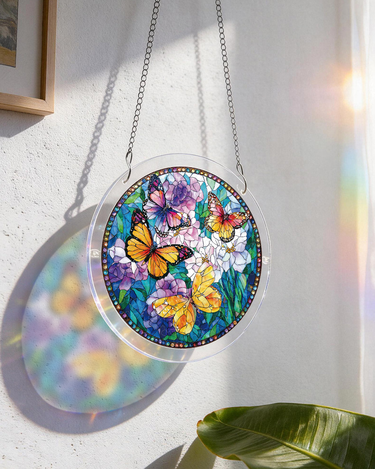💥May Grand Sale|Up to 60% Off💥Butterflies in Bloom Light Suncatcher-Acrylic Window Art