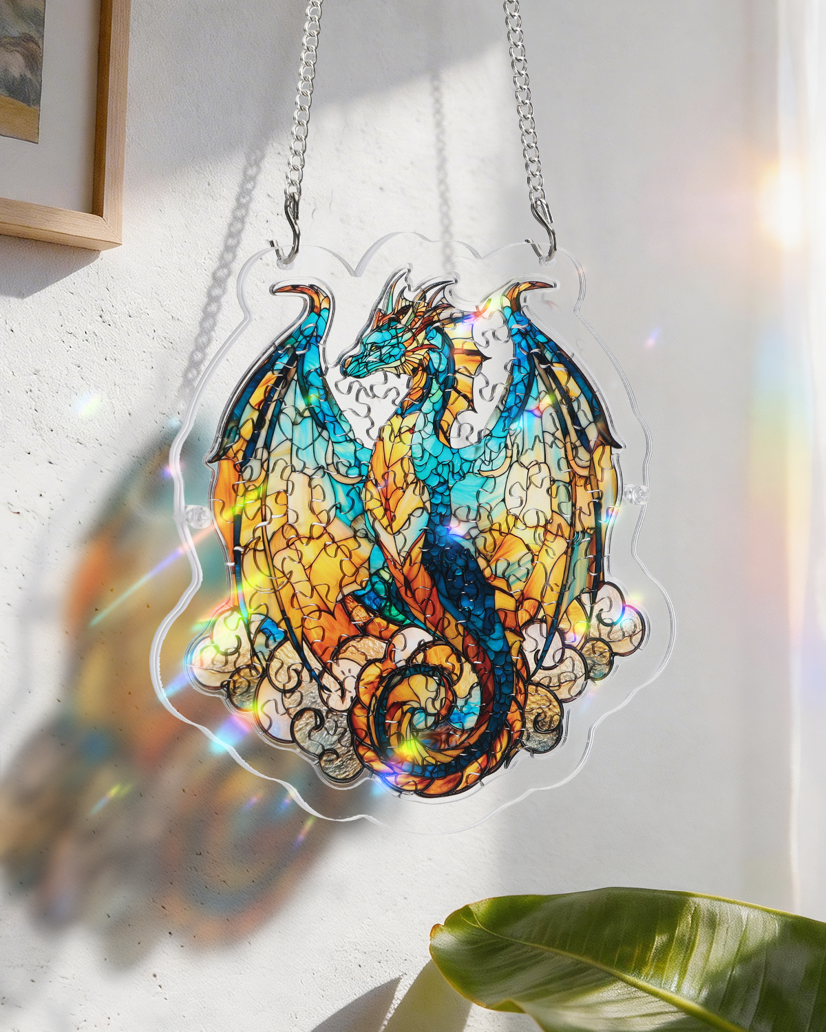 💥May Grand Sale|Up to 60% Off💥Oceanfire Dragon Light Suncatcher-Acrylic Window Art