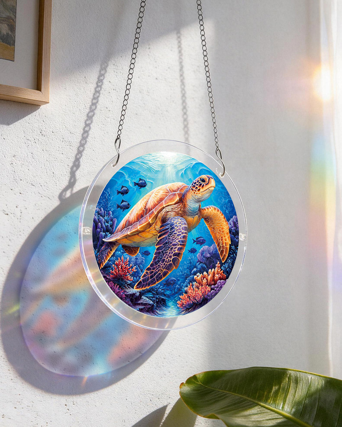 💥May Grand Sale|Up to 60% Off💥Starsea Turtle Light Suncatcher-Acrylic Window Art