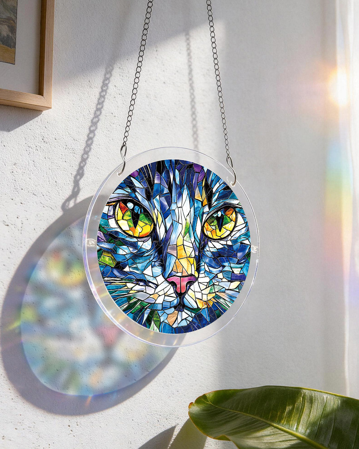 💥May Grand Sale|Up to 60% Off💥Mosaic Cat Light Suncatcher-Acrylic Window Art