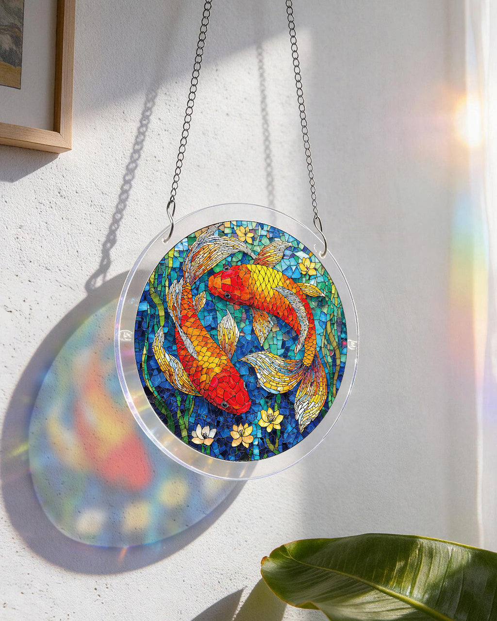 💥May Grand Sale|Up to 60% Off💥Koi Dream Pond Light Suncatcher-Acrylic Window Art