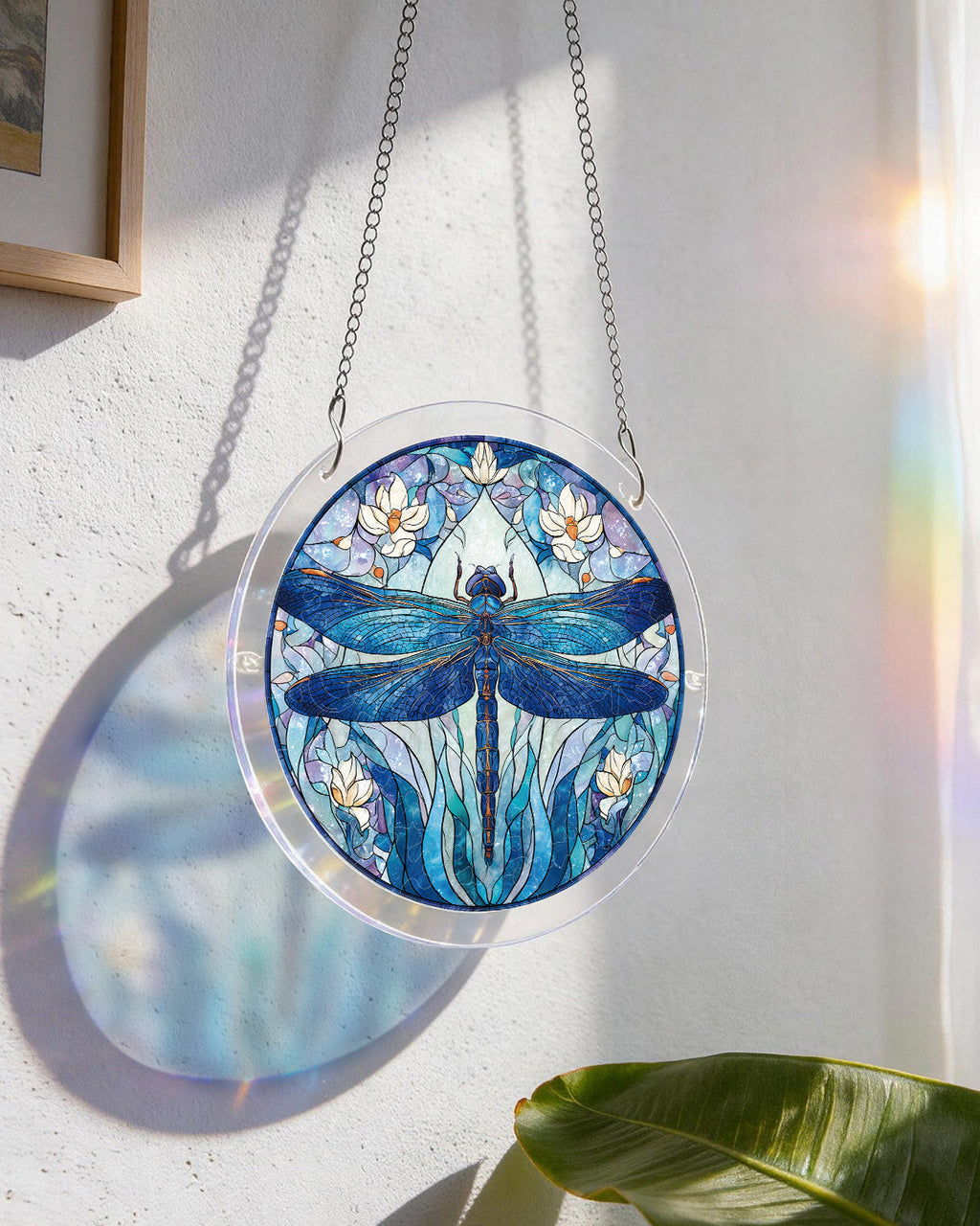 💥May Grand Sale|Up to 60% Off💥Moonlit Dragonfly Light Suncatcher-Acrylic Window Art