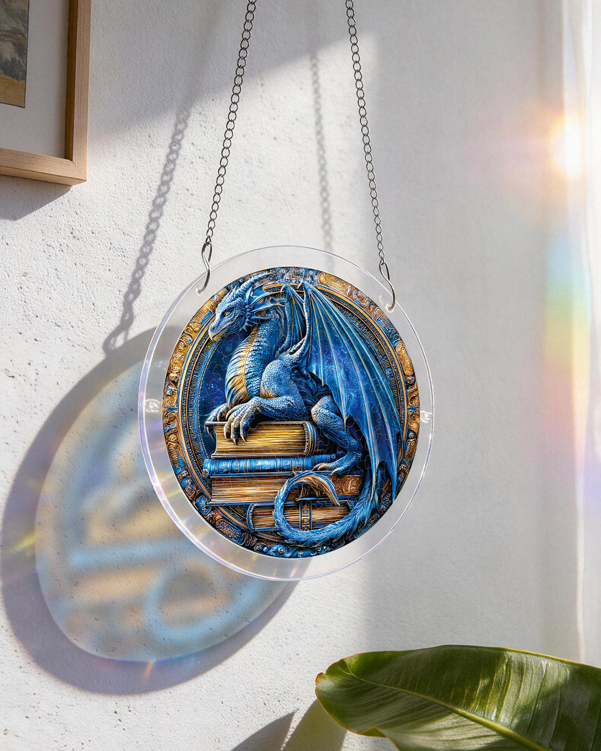 💥May Grand Sale|Up to 60% Off💥Dragon Realm Library Light Suncatcher-Acrylic Window Art