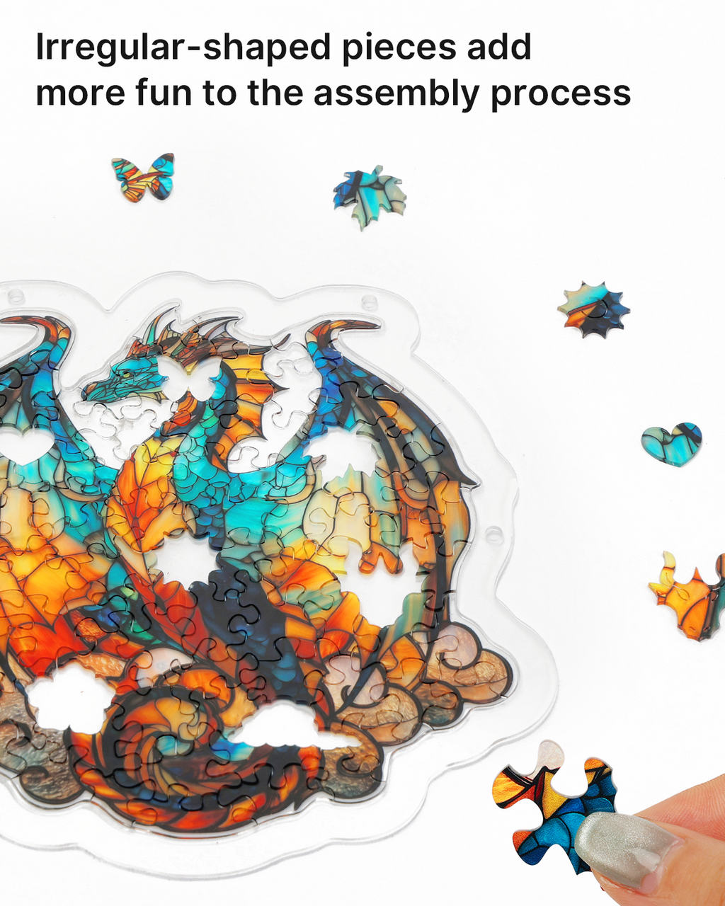 💥May Grand Sale|Up to 60% Off💥Oceanfire Dragon Light Suncatcher-Acrylic Window Art