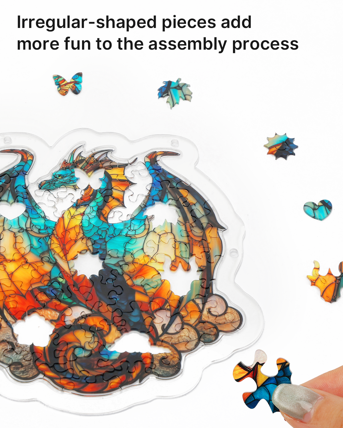 💥May Grand Sale|Up to 60% Off💥Oceanfire Dragon Light Suncatcher-Acrylic Window Art