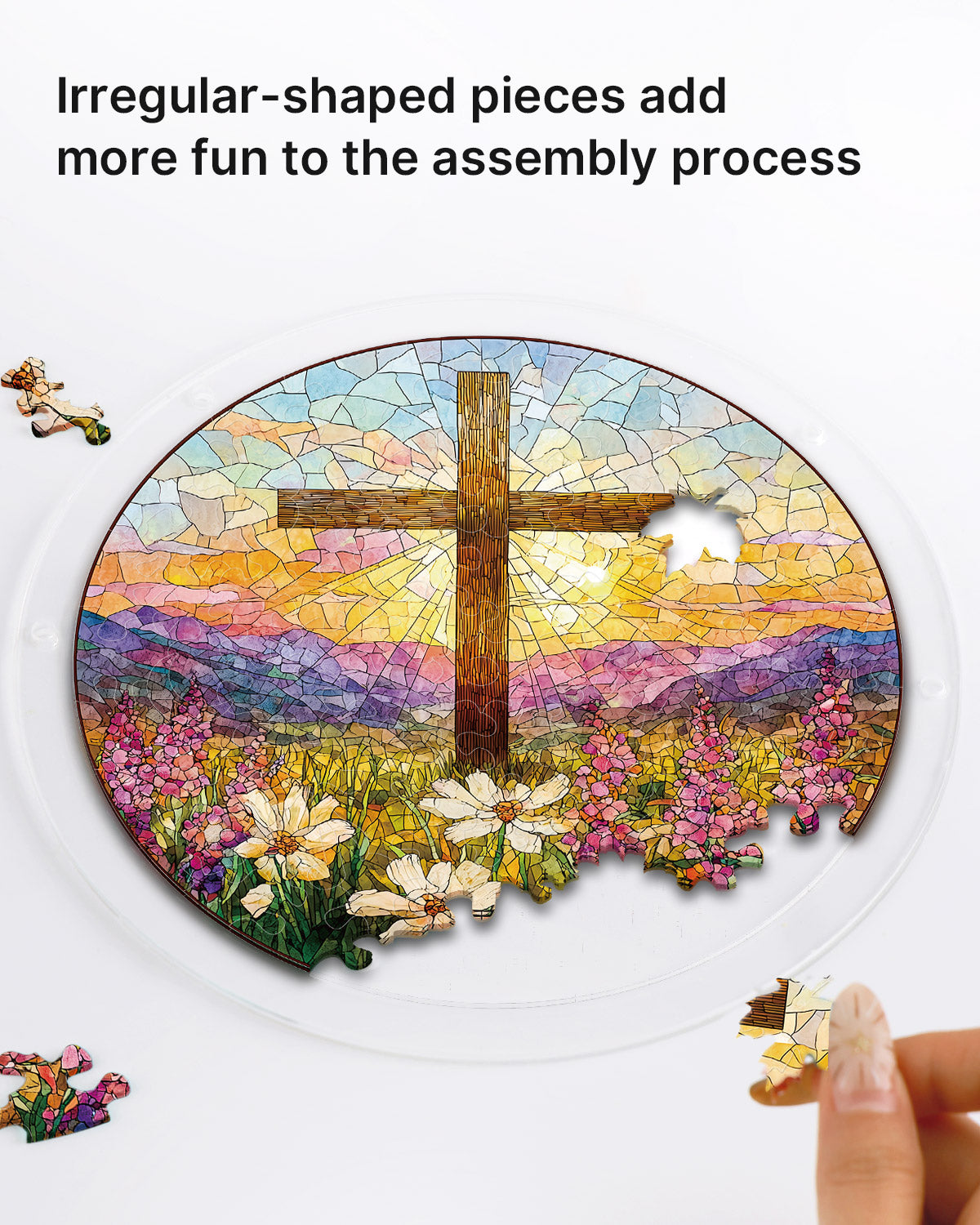 💥May Grand Sale|Up to 60% Off💥Garden of Holy Light Light Suncatcher-Acrylic Window Art