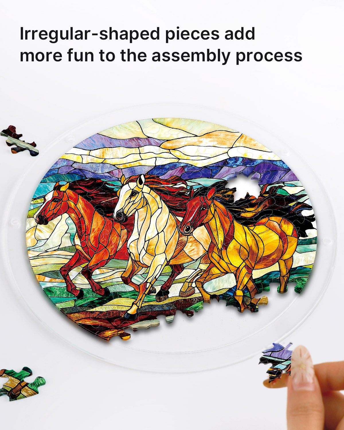 💥May Grand Sale|Up to 60% Off💥Wild Gallop Light Suncatcher-Acrylic Window Art