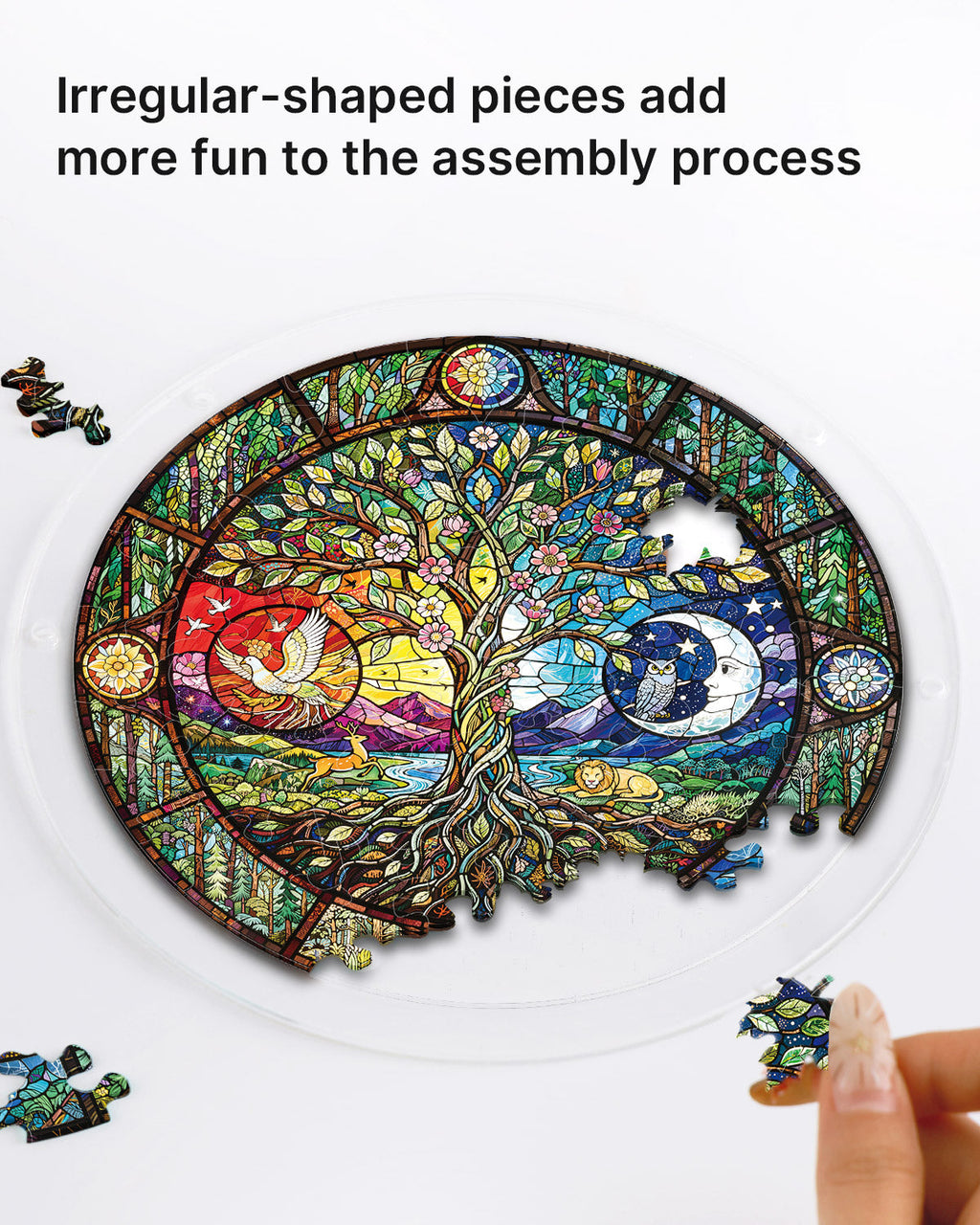 💥May Grand Sale|Up to 60% Off💥Tree of Day and Night Light Suncatcher-Acrylic Window Art