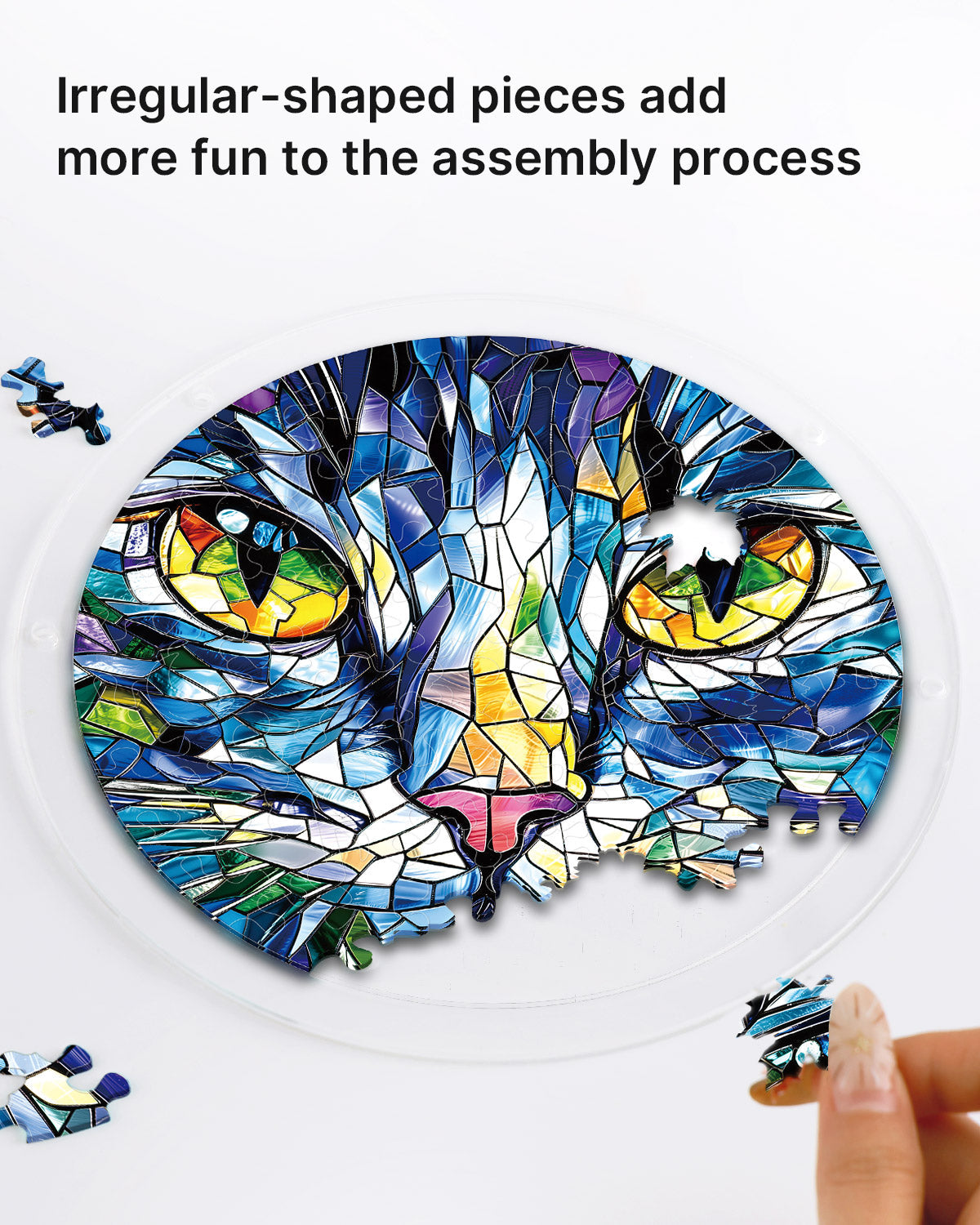 💥May Grand Sale|Up to 60% Off💥Mosaic Cat Light Suncatcher-Acrylic Window Art